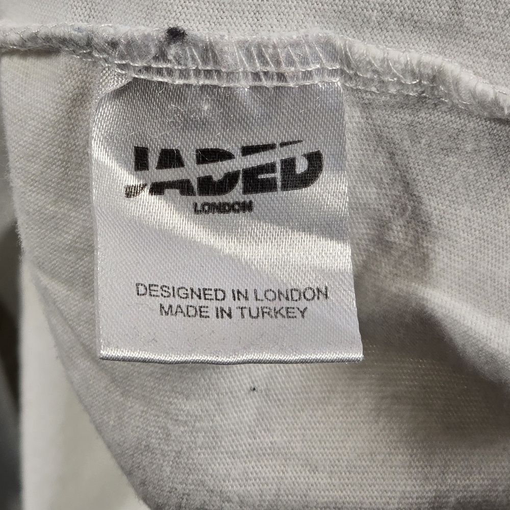 Jaded London Baby Girl Graphic Tee Womens Small White Streetwear Y2K Shirt - Picture 4 of 9